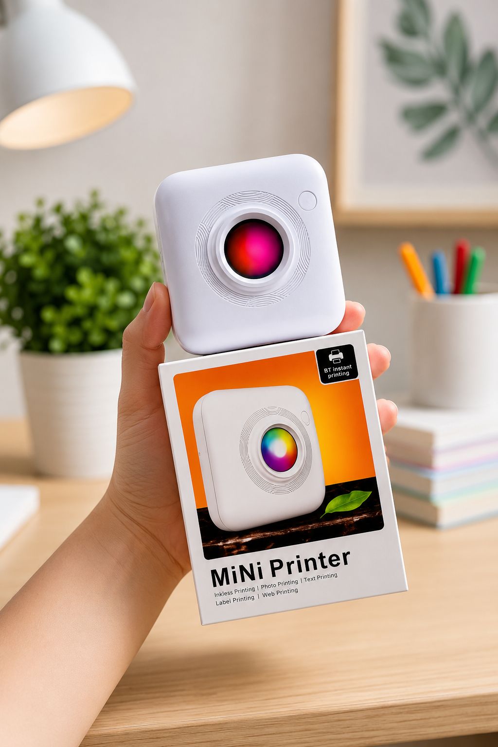 Convierte tus fotos, notas y recuerdos en impresiones instantáneas 📸